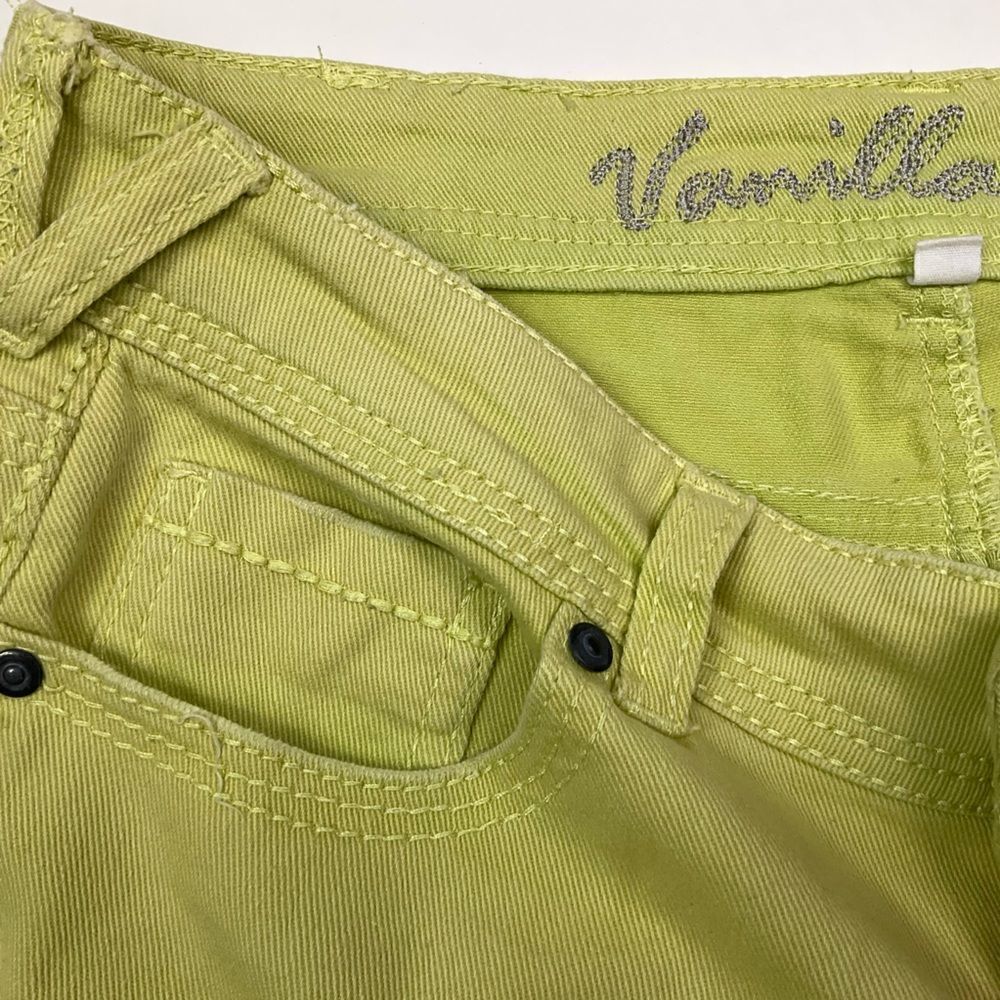 Lime Green Short Shorts Size 9 - Picture 5 of 7